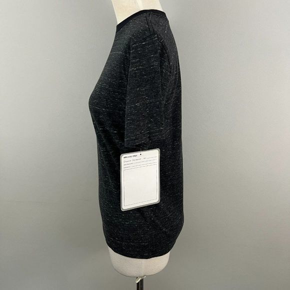 NWT NORDSTROM Grey Black Crew Neck Tee (L-10/12) - Picture 4 of 7